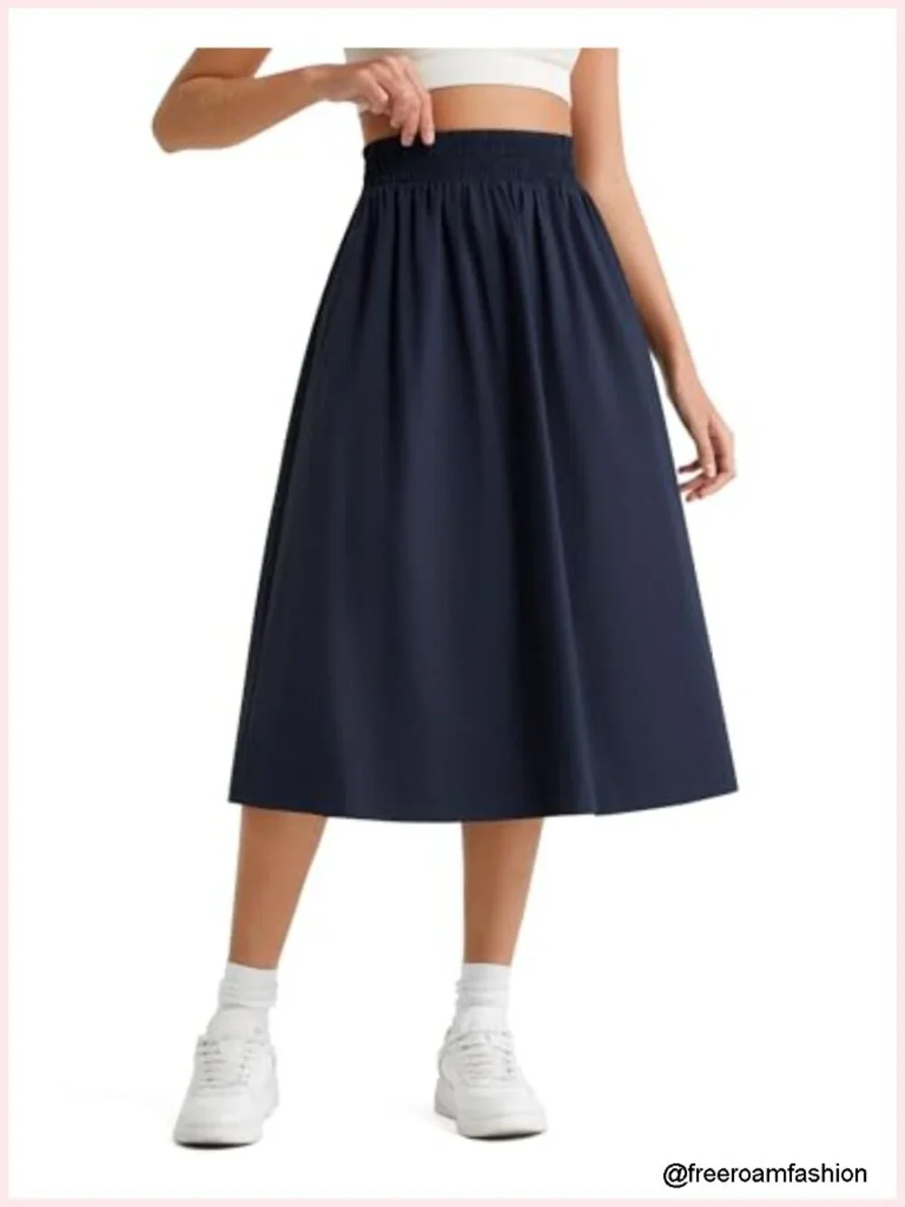 High Waisted Midi Skirt 29
